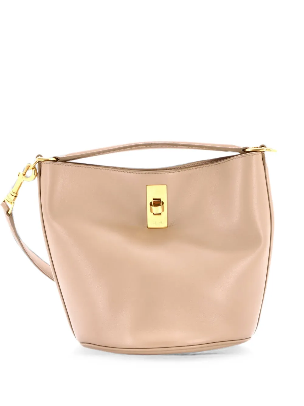 Celine Pre-Owned 16 Bag Leather Teen bucket bag - Neutrals