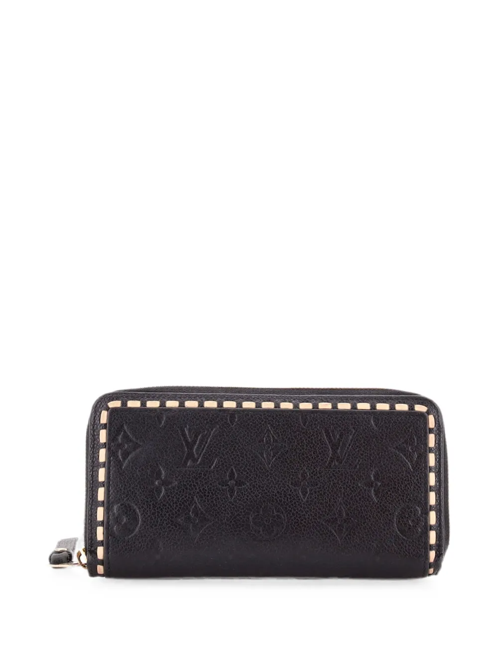 Louis Vuitton Pre-Owned Zippy Wallet Whipstitch Monogram Empreinte Leather small wallets - Black