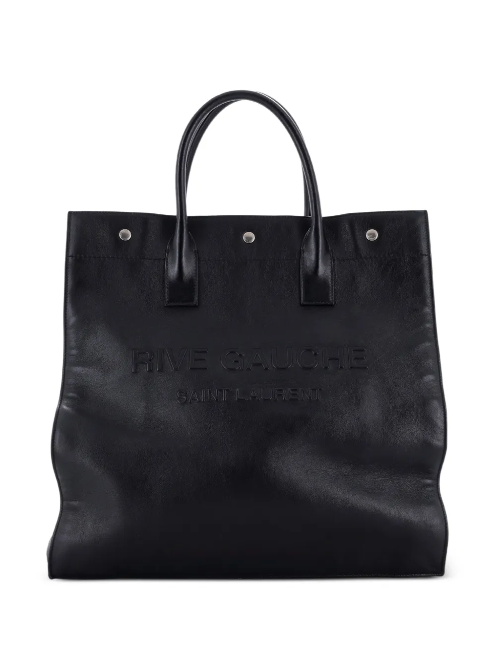 Saint Laurent Pre-Owned Borsa shopper Rive Gauche in pelle - Nero