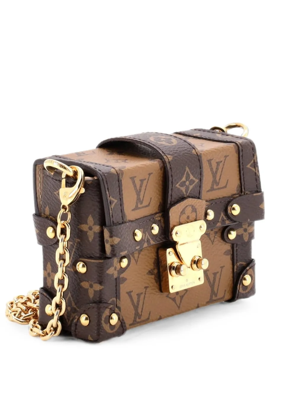 Louis Vuitton Pre-Owned Essential Trunk NM Reverse Monogram Canvas clutch bag - Brown