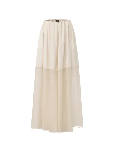 ELYWOOD panelled double-layered palazzo pants