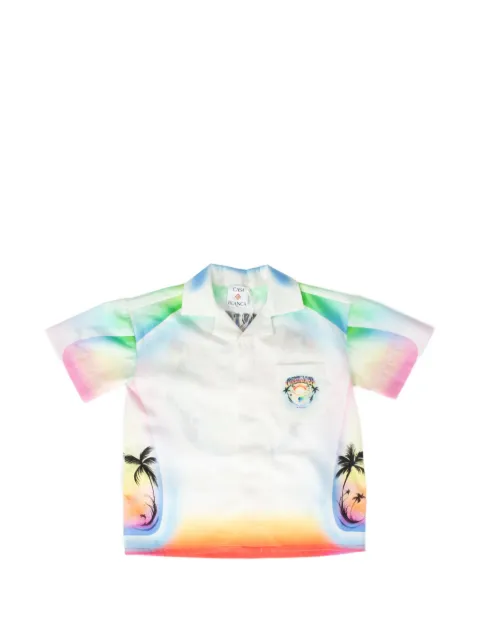 CASABLANCA KIDS Airspray graphic-print short-sleeve shirt