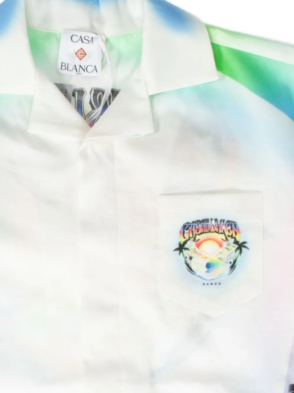 CASABLANCA KIDS Casa Airspray shirt met grafische print Beige