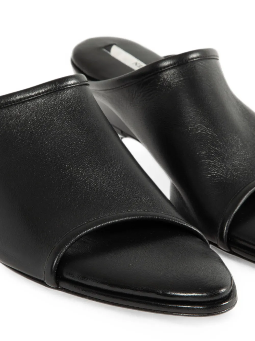 Christen leather sandals Zwart