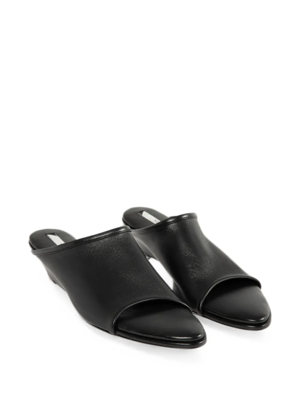 Christen leather sandals Zwart