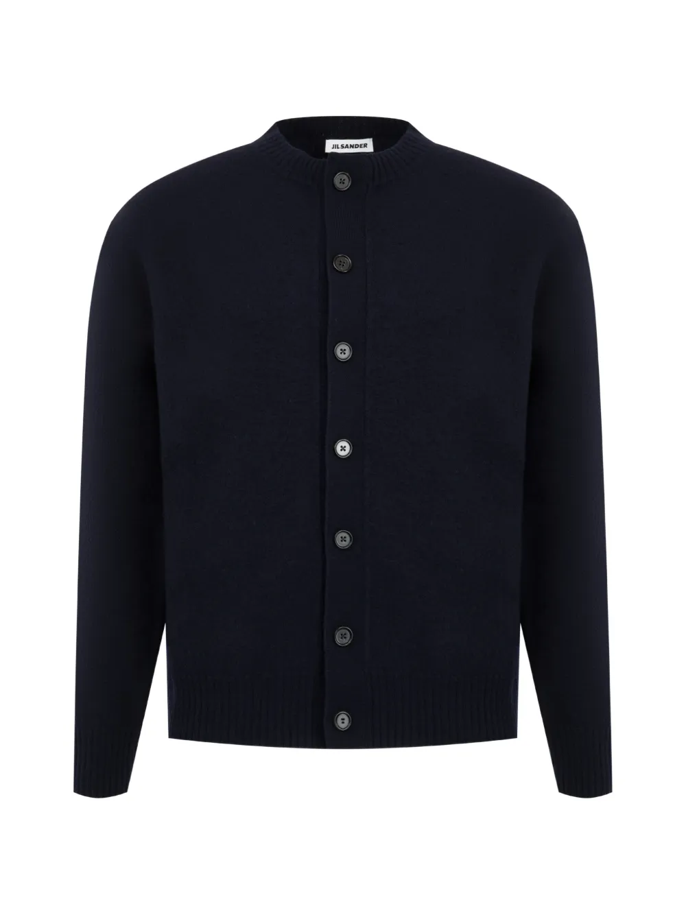 Jil Sander button-up crew-neck cardigan - Blu