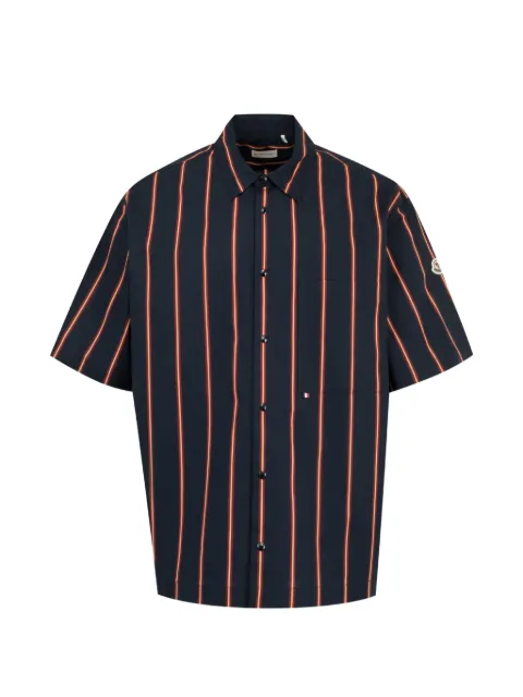 Moncler striped cotton short-sleeve shirt