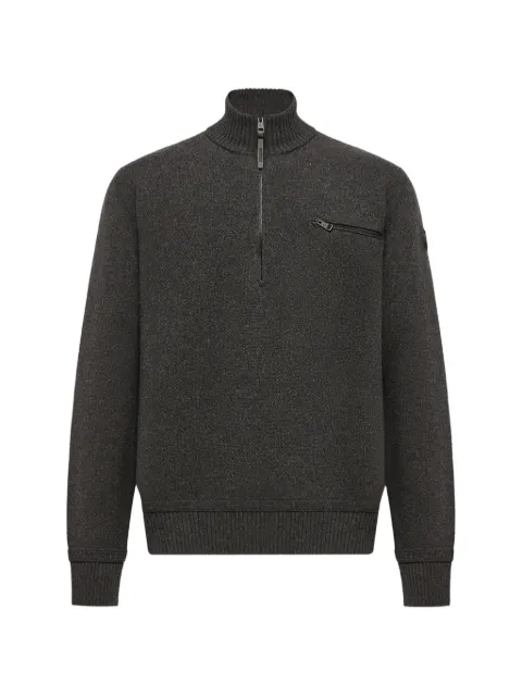 Moncler half-zip knitted sweater