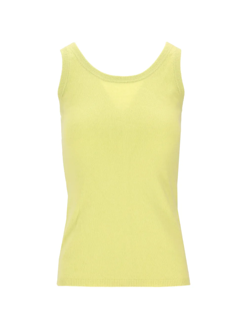 La-Rose ribbed-knit tank top - Giallo