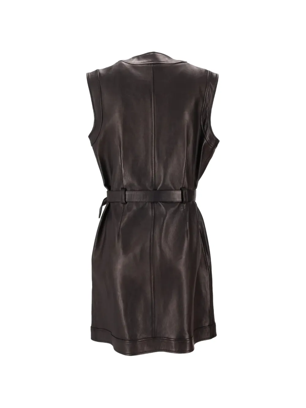 La-Rose Mouwloze mini-jurk Bruin