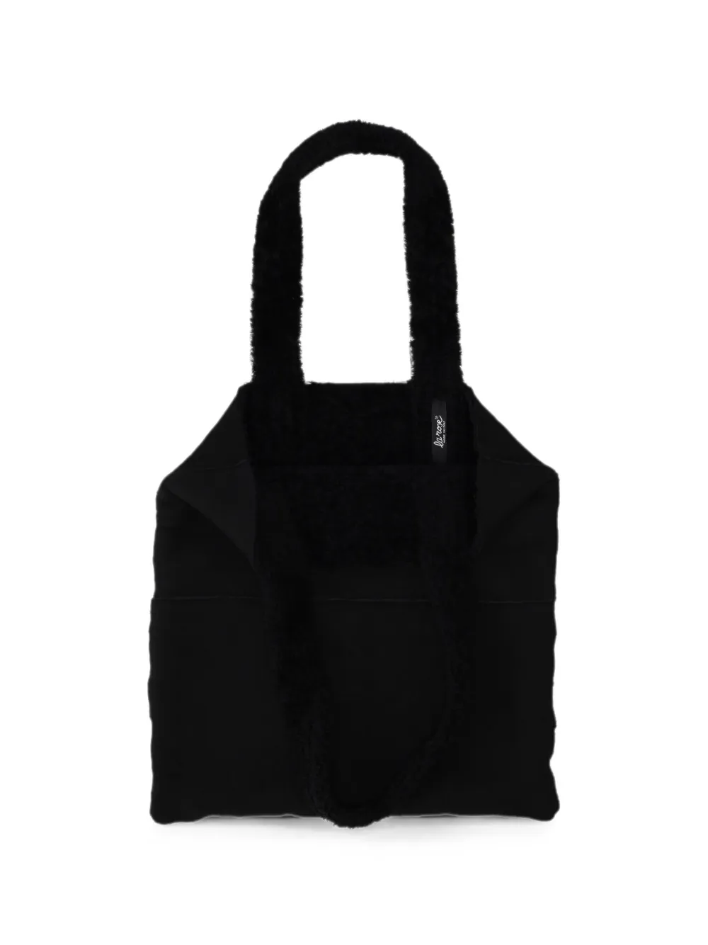 La-Rose faux-fur tote bag - Black