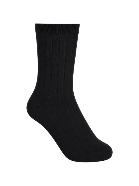 La-Rose ribbed-knit socks