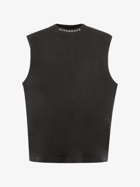 Pleasures logo-print vest