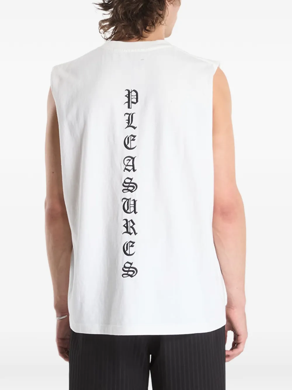 Pleasures Sorrow mouwloos T-shirt Wit