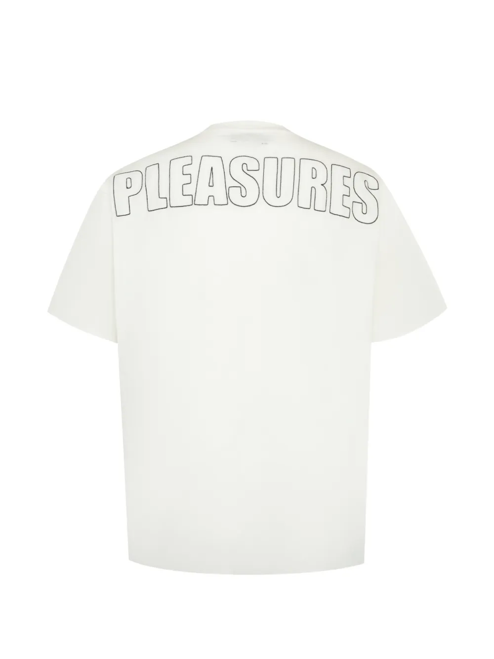 Pleasures Impact T-shirt van zware stof Wit