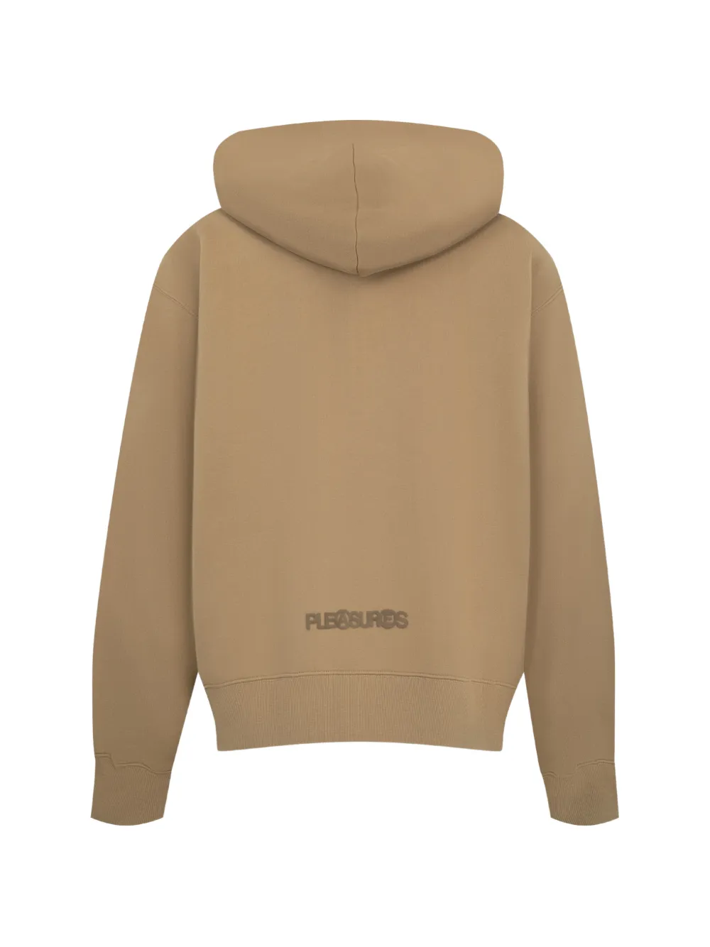 Pleasures Zine hoodie met logoprint Beige