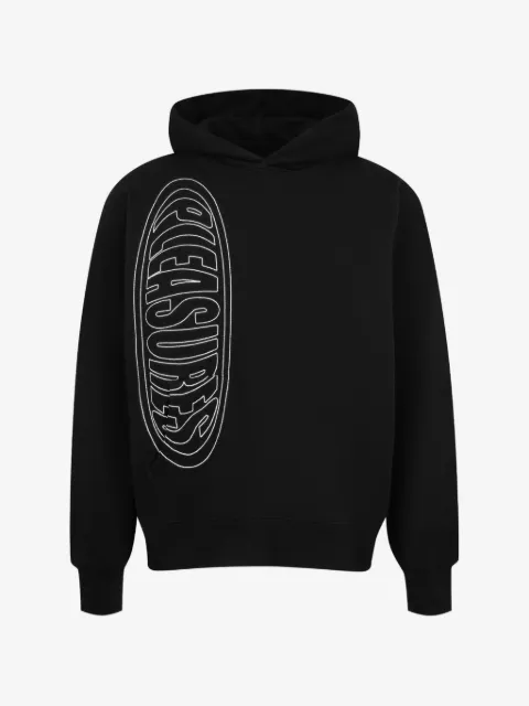Pleasures Ellipse logo-print hoodie