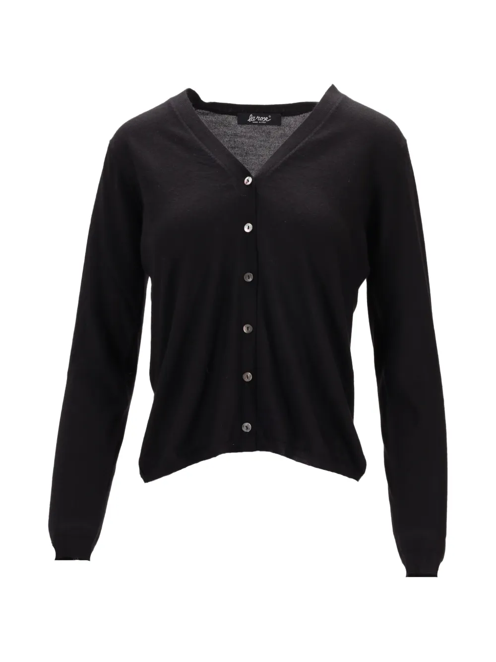 La-Rose V-neck knitted cardigan