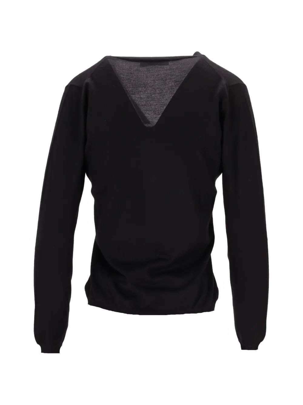 La-Rose Vest met V-hals Zwart