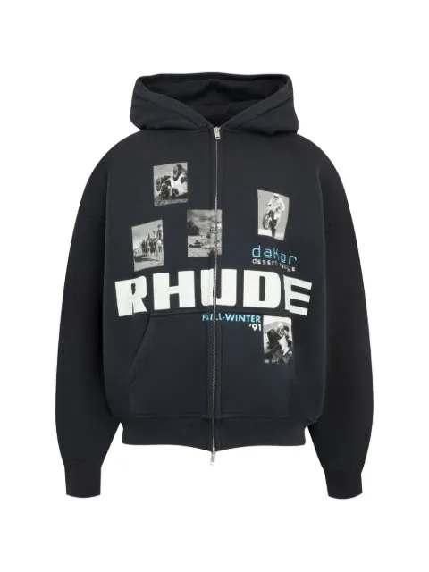 RHUDE Chrono graphic-print hoodie
