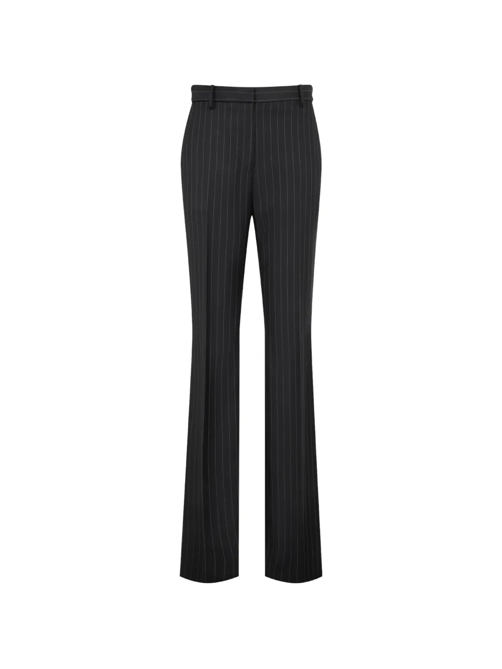 TOM FORD chalk-stripe wool-mohair tailored straight boyfriend pants