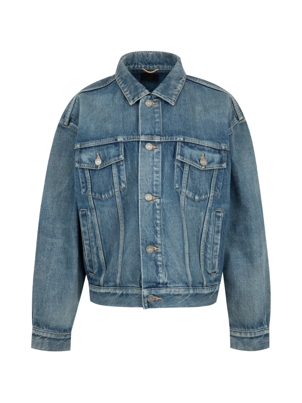 Saint Laurent 70s Trucker Jeansjacke - Blau