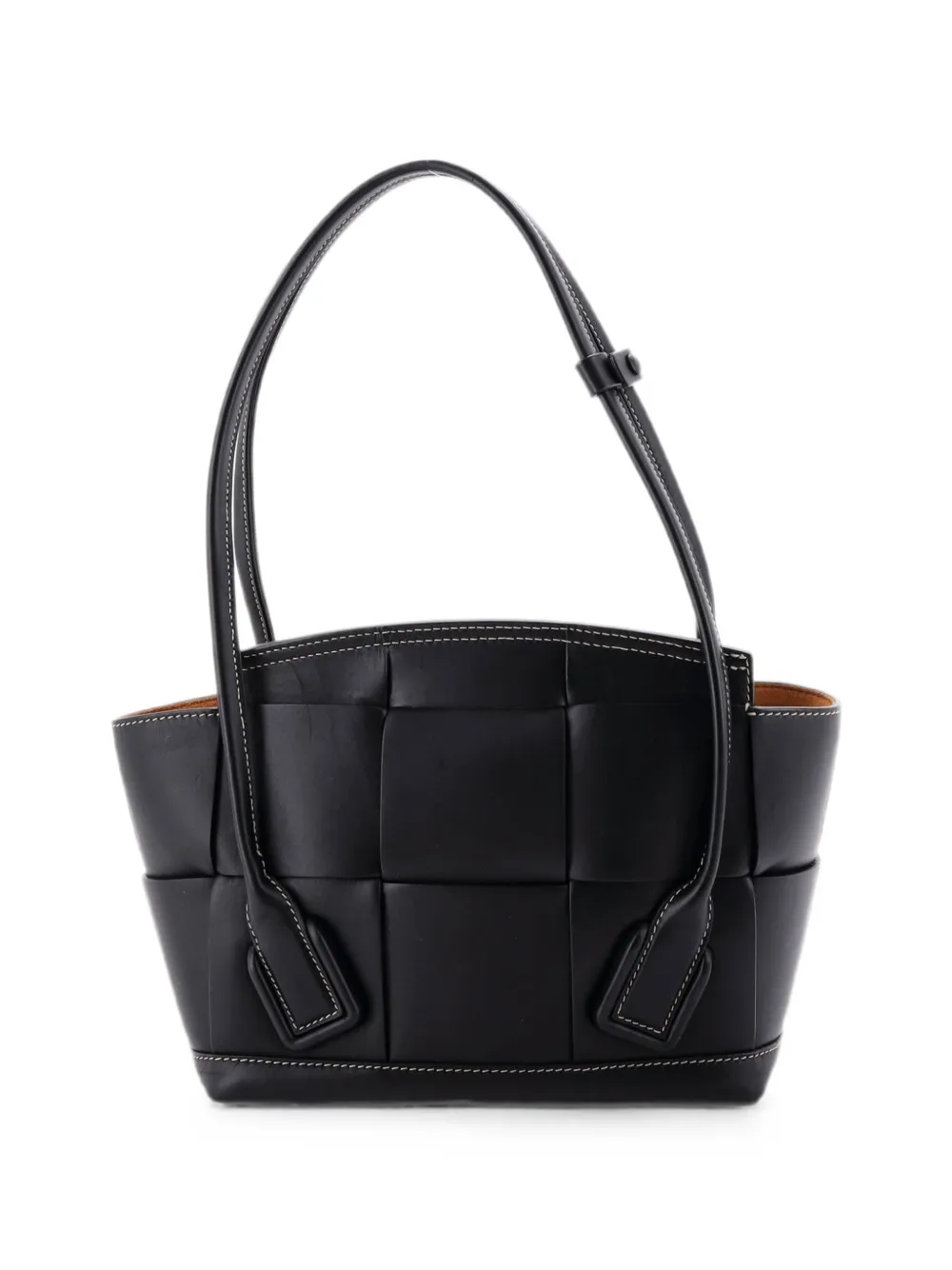 Bottega Veneta Pre-Owned Kleine Arco Bag Maxi Intrecciato Schultertasche - Schwarz