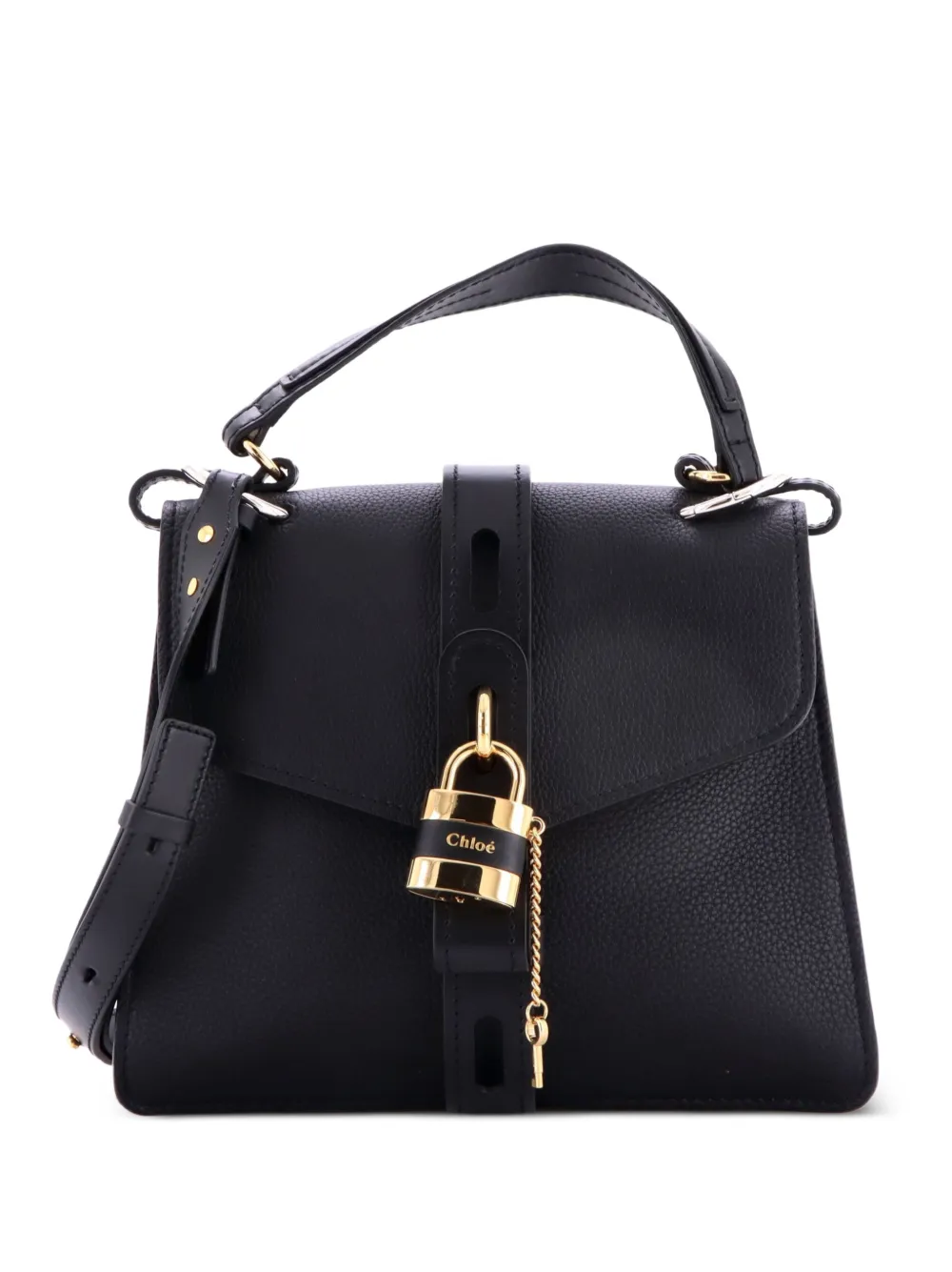 Chloé Pre-Owned Aby Day Bag Leather Medium shoulder bag - Black
