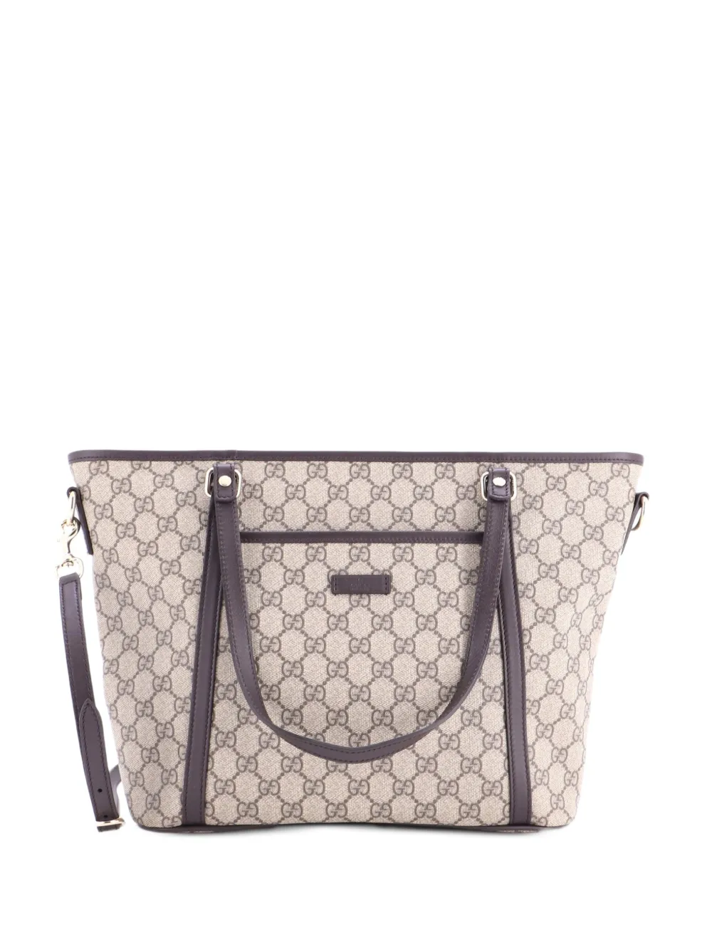 Gucci Pre-Owned Front Pocket Convertible GG Coated Canvas Medium tote bag - Brown