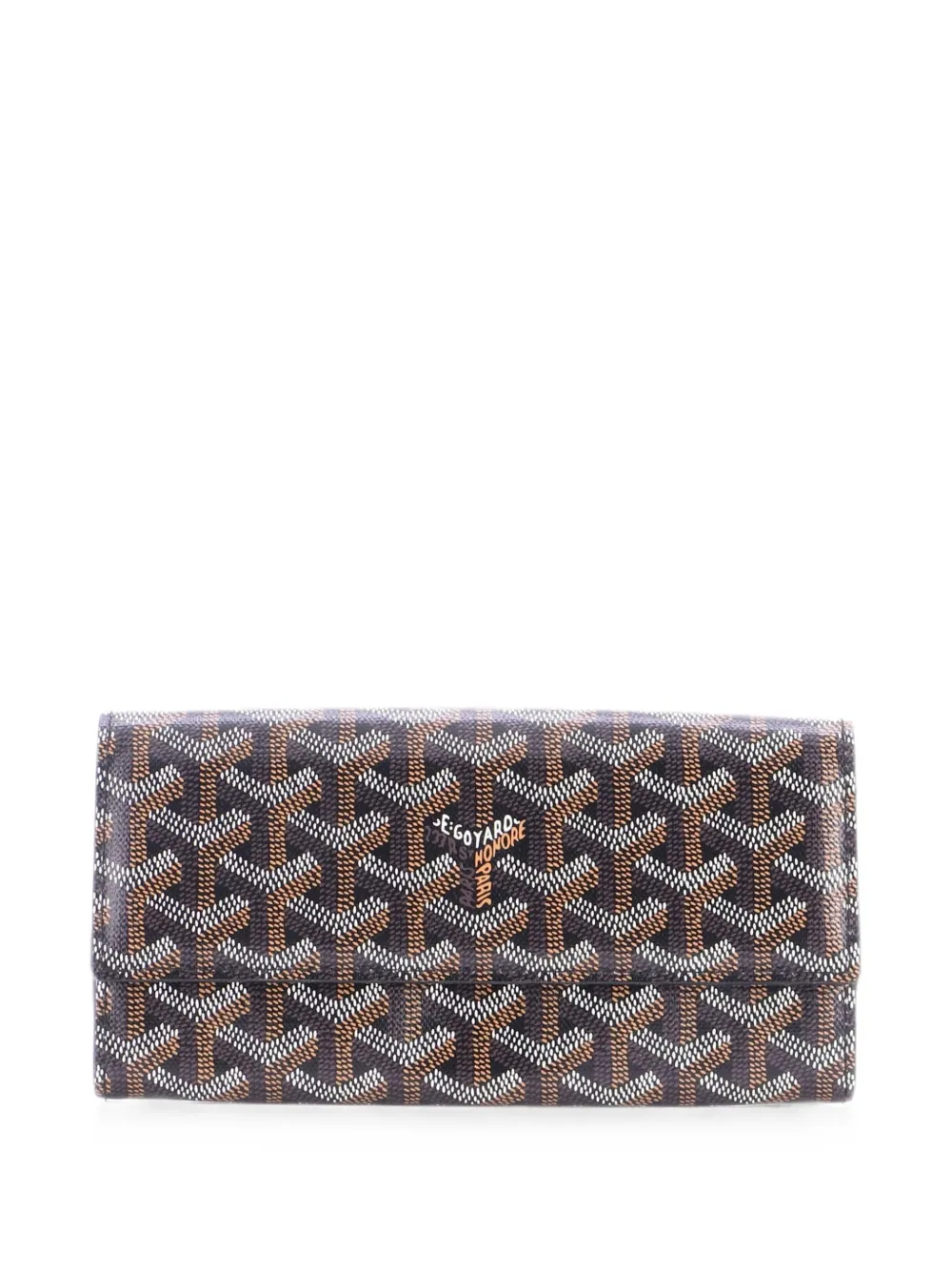 Goyard Pre-Owned Portafoglio Varenne piccolo in tela cerata con logo - Nero