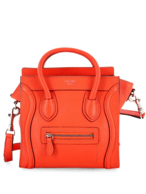 Celine Pre-Owned Luggage Bag Grainy Leather Nano crossbody bag