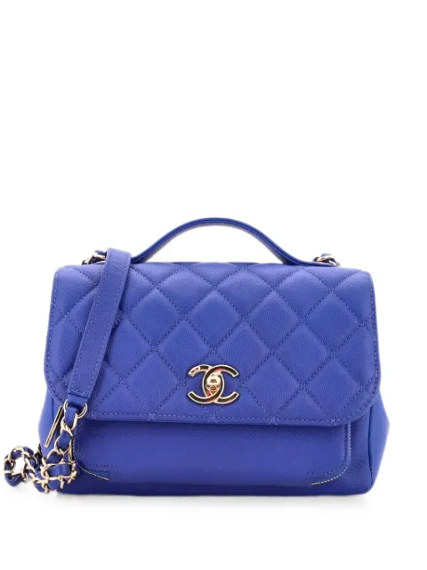CHANEL Pre-Owned bolso de hombro Business Affinity pequeña de cuero caviar