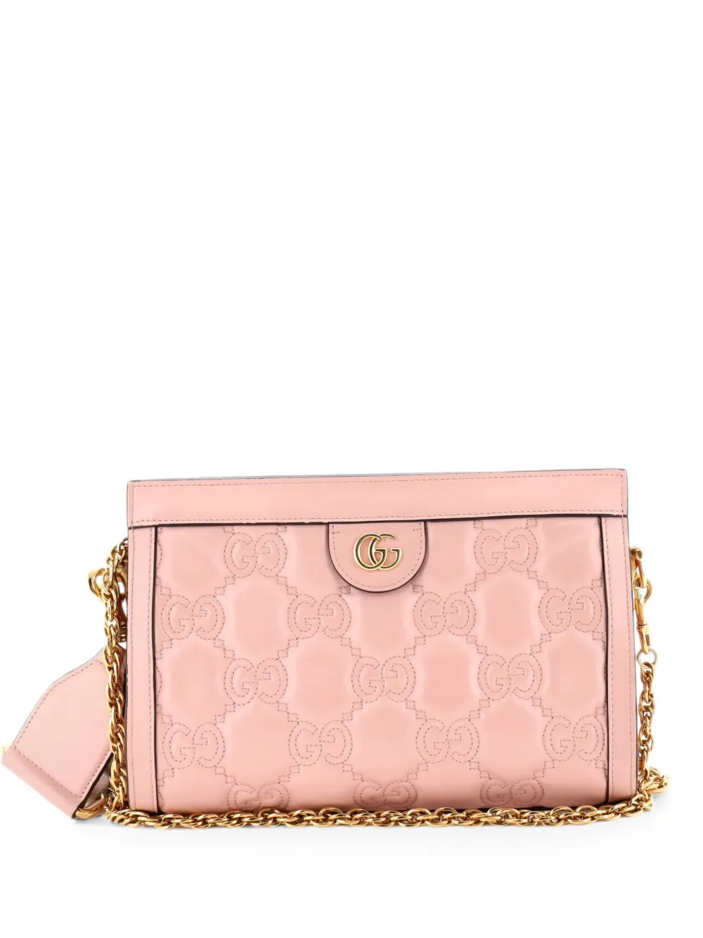 Gucci Pre-Owned Borsa a spalla GG piccola in pelle matelassé - Rosa