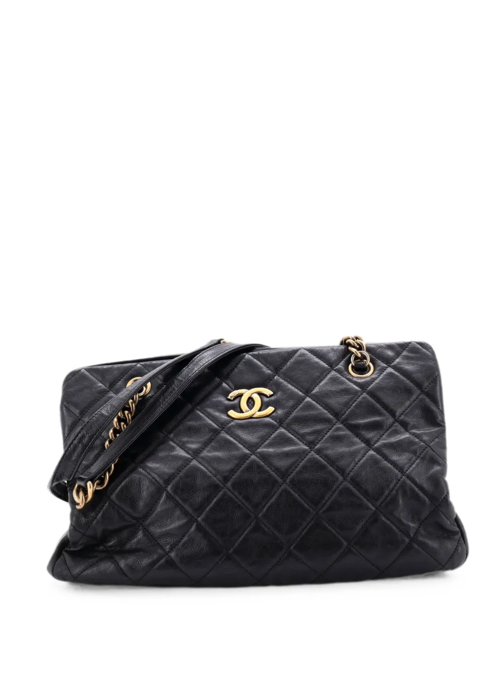 CHANEL Pre-Owned Perfect Edge Quilted Leather Small tote bag - Black