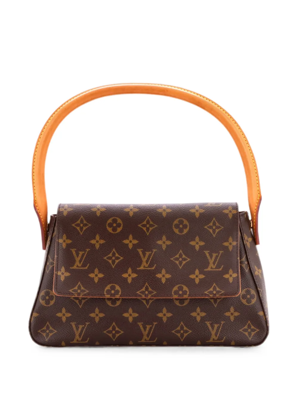 Louis Vuitton Pre-Owned Looping Handbag Monogram Canvas Mini satchel - Braun