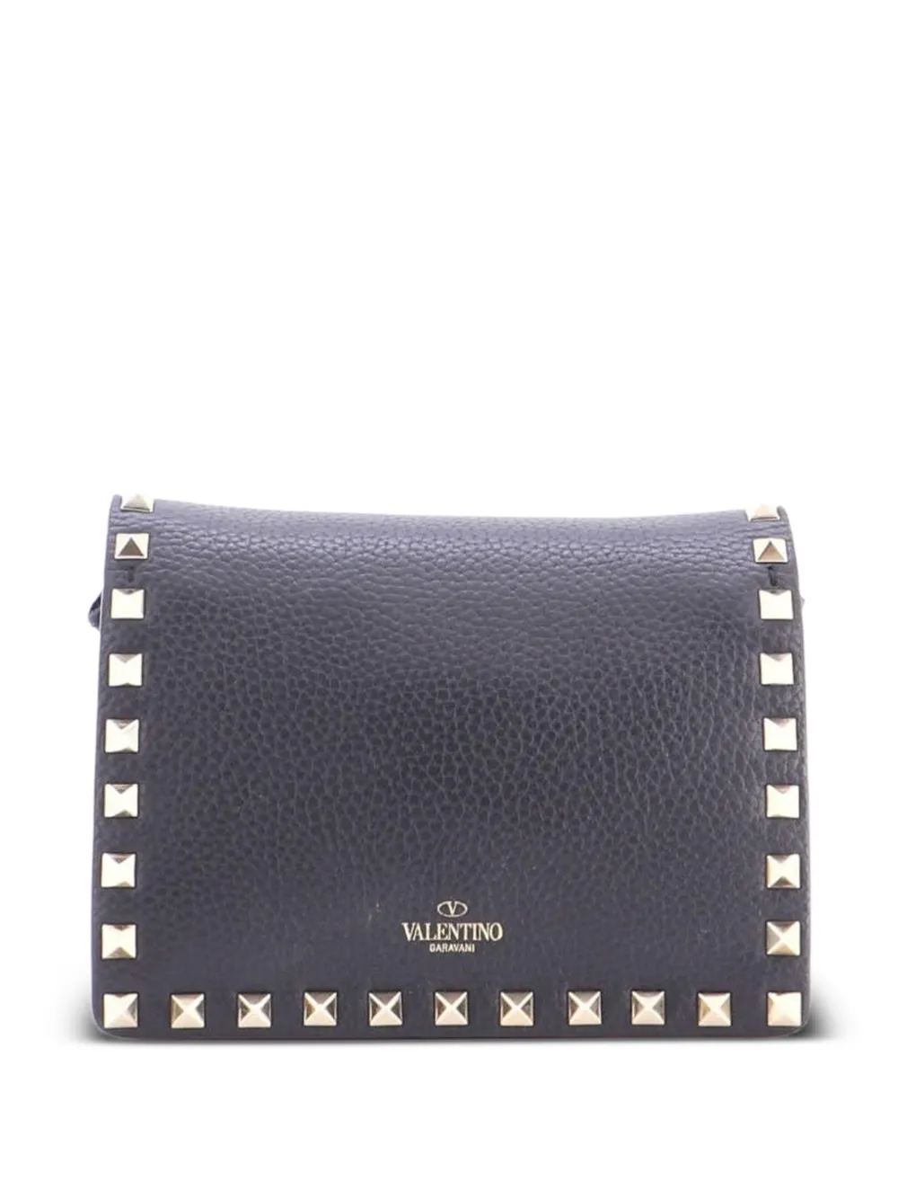 Valentino Garavani Pre-Owned Borsa a tracolla Rockstud mini in pelle - Nero