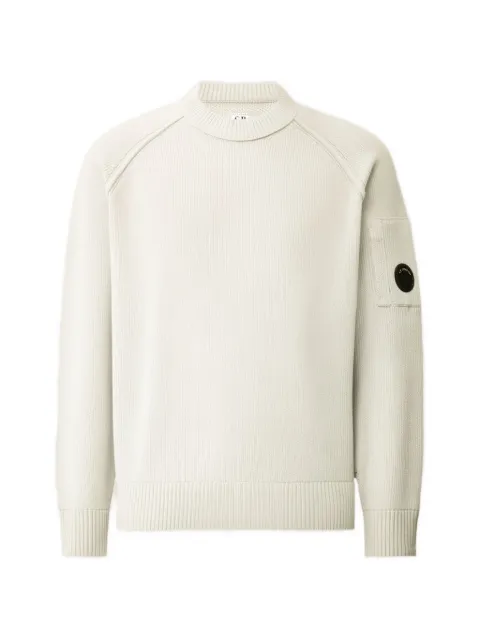 C.P. Company chenille cotton Lens crewneck sweater