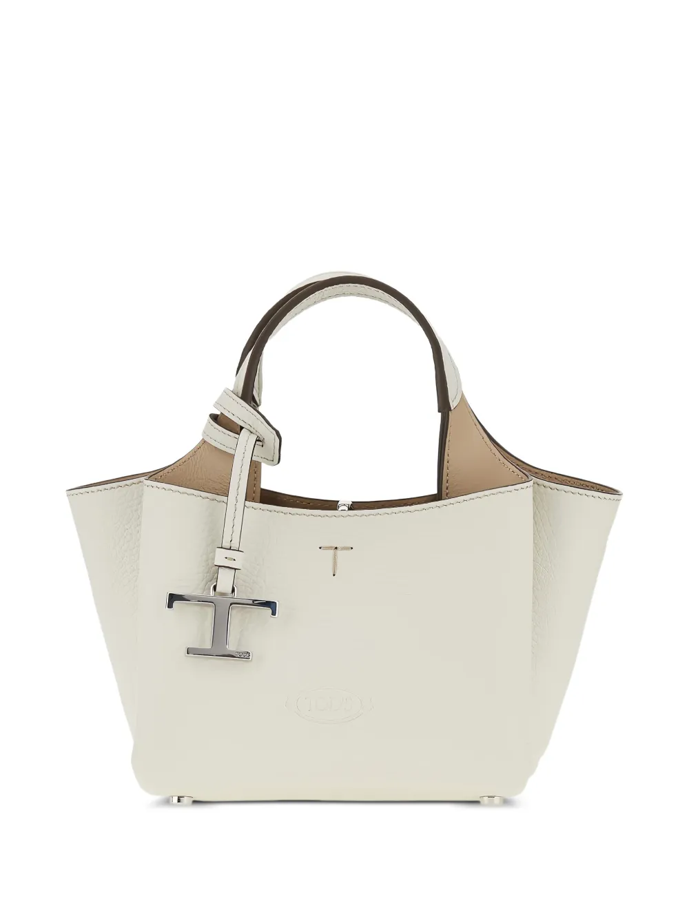 Tod's T Timeless leather tote bag - Toni neutri