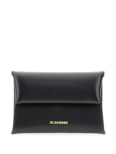 Jil Sander logo-print leather folded coin purse