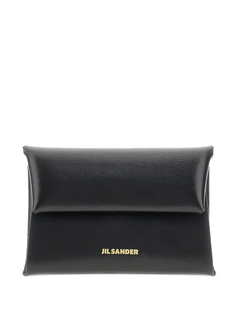 Jil Sander logo-print leather folded coin purse