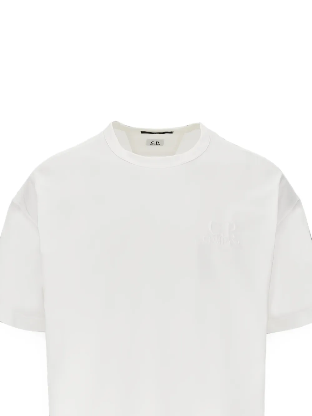 C.P. Company 20 1 jersey boxy T-shirt met korte mouwen Wit