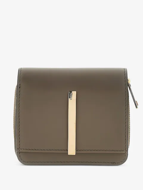 Tod's logo-plaque leather wallet