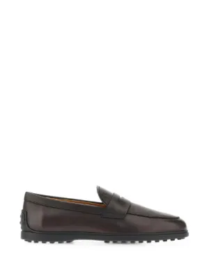 Tod's スエード ペニーローファー | ブラウン | FARFETCH JP