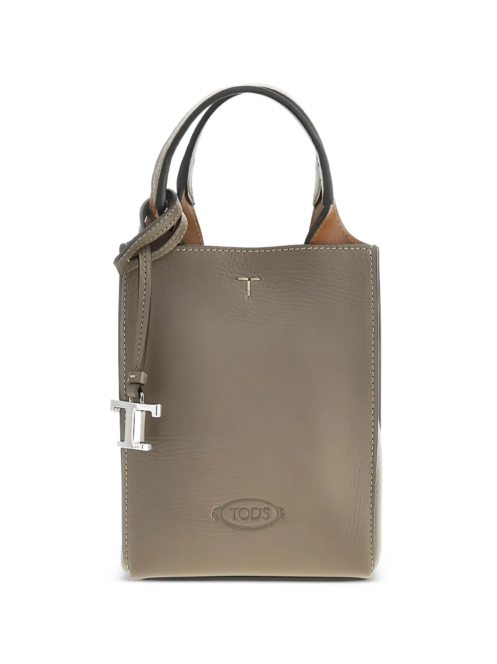 Tod's T-pendant pebbled mini bag - Green
