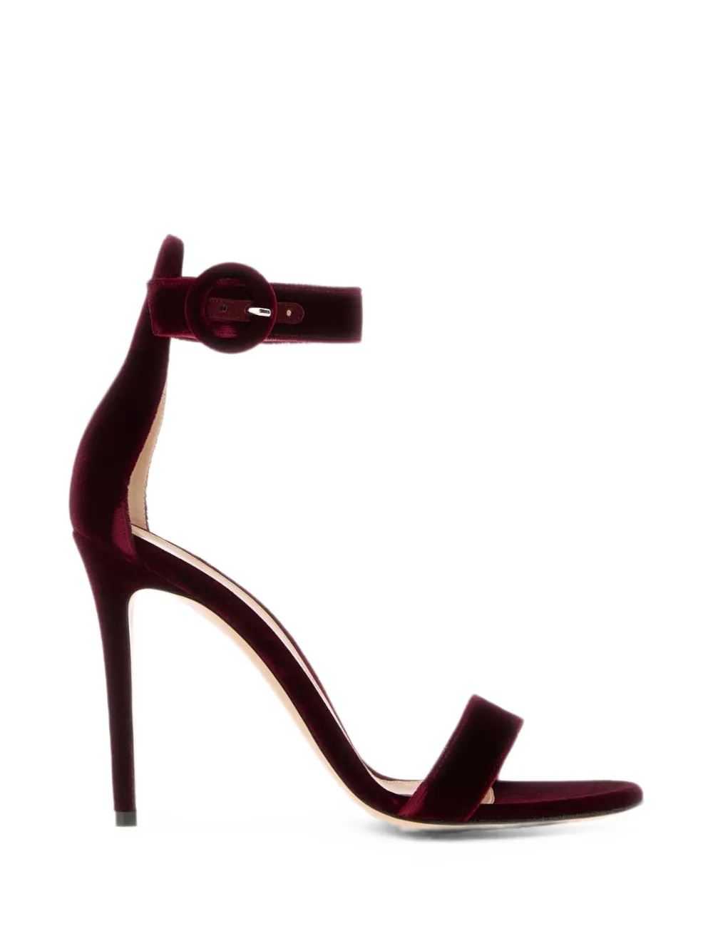 Gianvito Rossi Portofino velvet sandals - Rosso