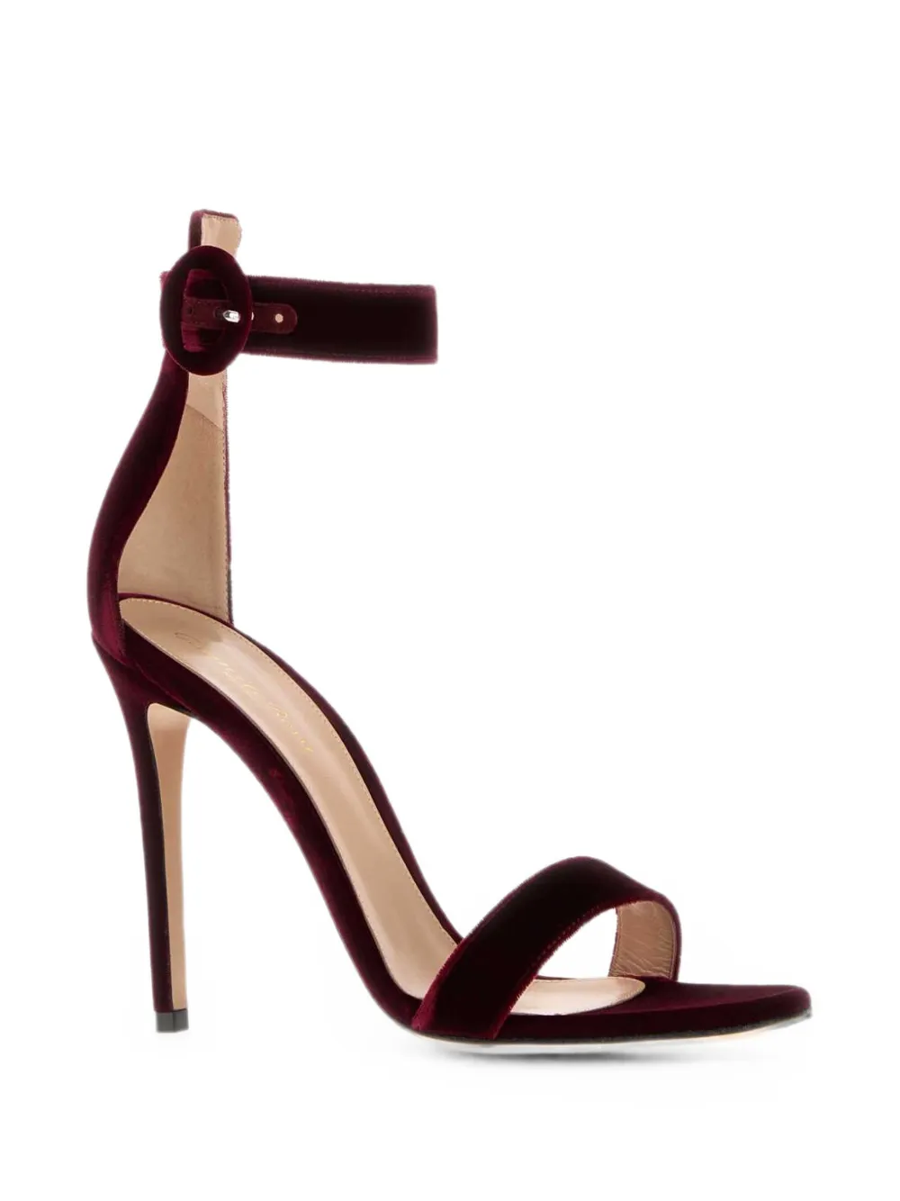 Gianvito Rossi Portofino velvet sandals Rood