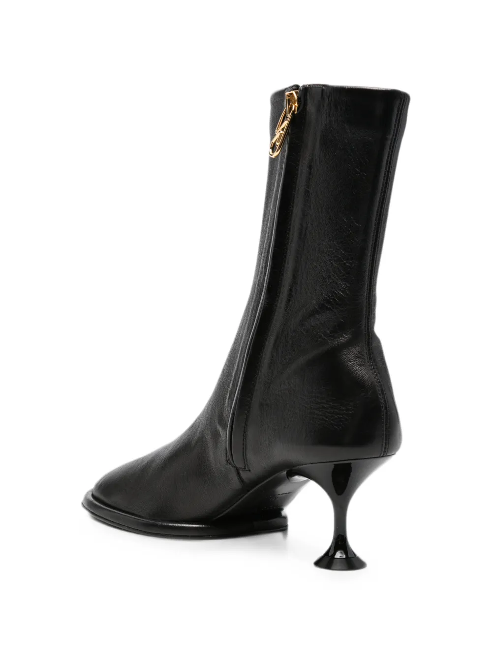 Sergio Rossi kitten-heel ankle boots Zwart