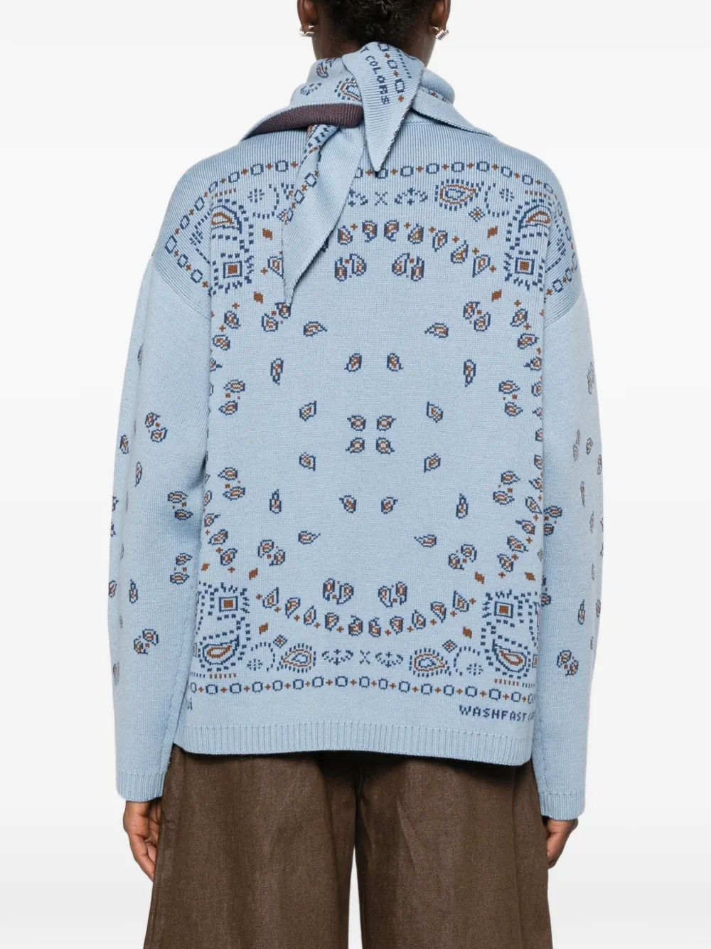 Alanui Trui met bandana-jacquard Blauw