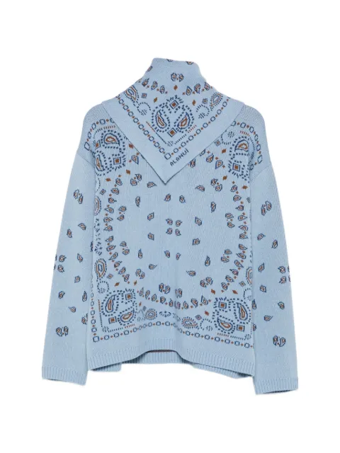 Alanui bandana-jacquard sweater