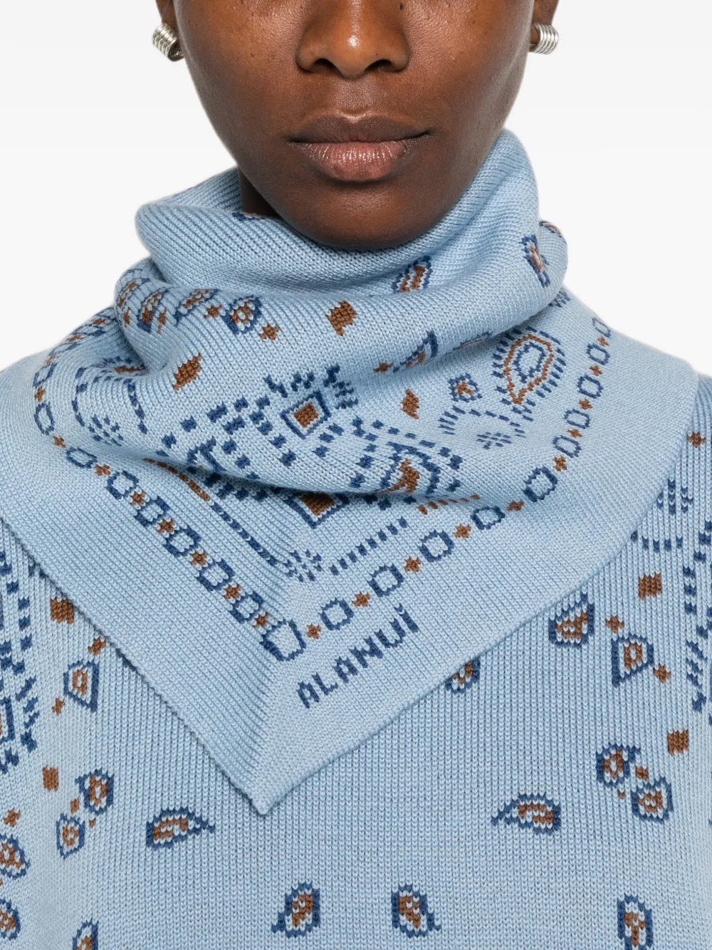 Alanui Trui met bandana-jacquard Blauw